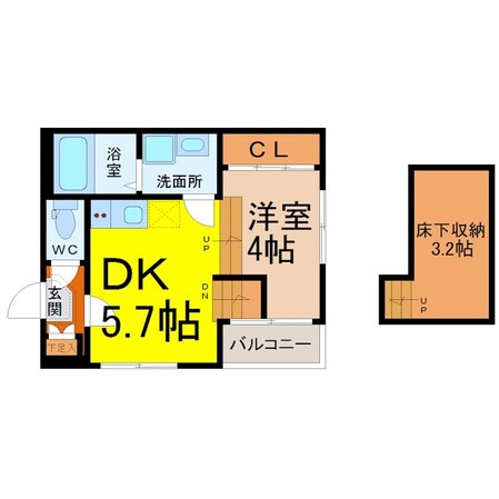 カノーパス日比野の物件間取画像